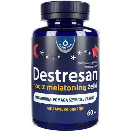 Destresan Night mit Melatonin-Gelee, Kirschgeschmack, 60 Stück