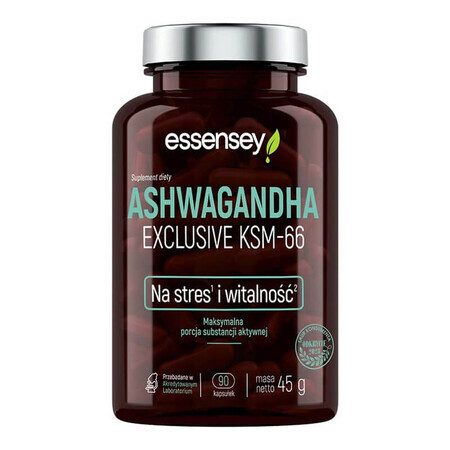 Essensey Ashwagandha Exklusiv KSM-66, 90 Kapseln