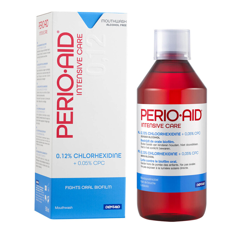 Perio-Aid Intensivpflege 0,12% Chlorhexidin Mundspülung, 500 ml