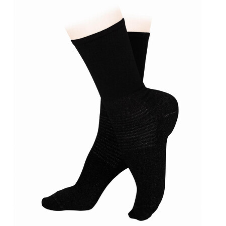 Salvi Compression Diabetic, Diabetikersocken, silber, Größe S, schwarz