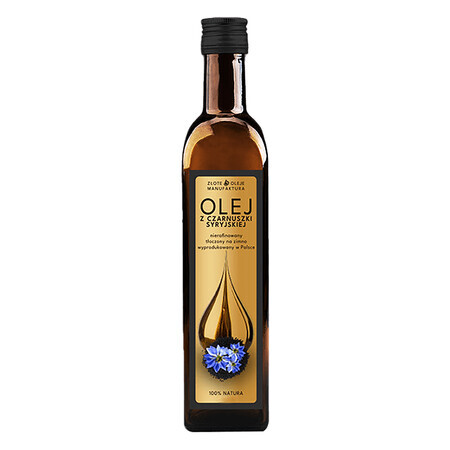 Goldfarmex Golden Oils Aceite de comino negro sirio, prensado en frío, sin refinar, 500 ml