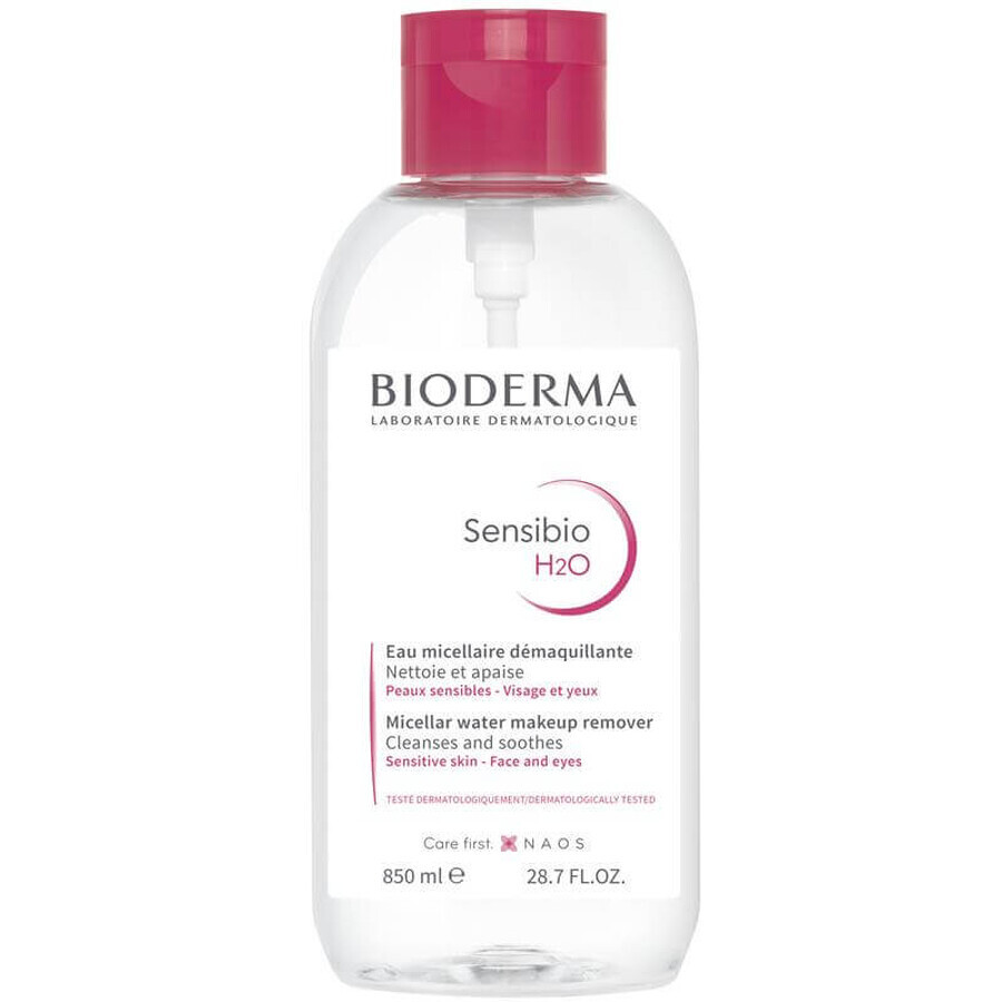 Bioderma Sensibio H2O, mizellares Wasser, empfindliche Haut, 850 ml