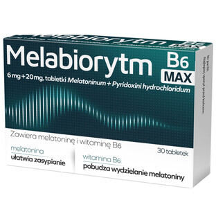 Melabiorit B6 Max 6 mg + 20 mg, 30 tablets