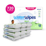 WaterWipes Soapberry Kids Bio, wet wipes, water with soap extract, from birth, 12 x 60 pcs + Ikoo Home, without hairbrush