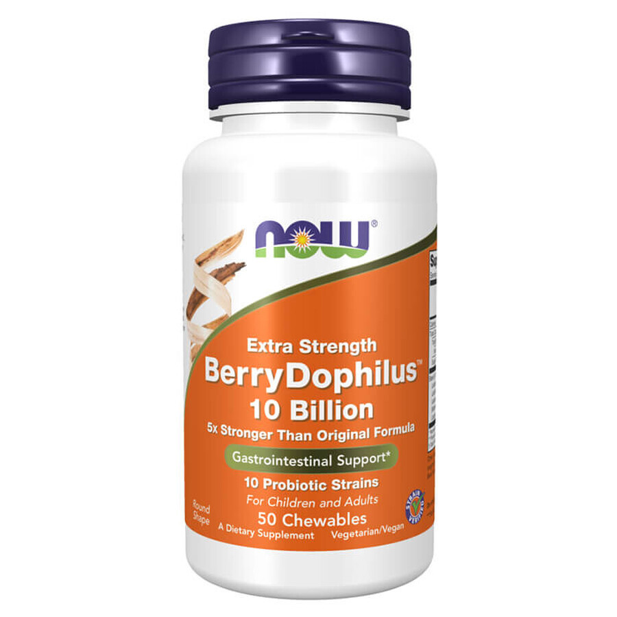 Now Foods Berry Dophilus, 50 Kautabletten