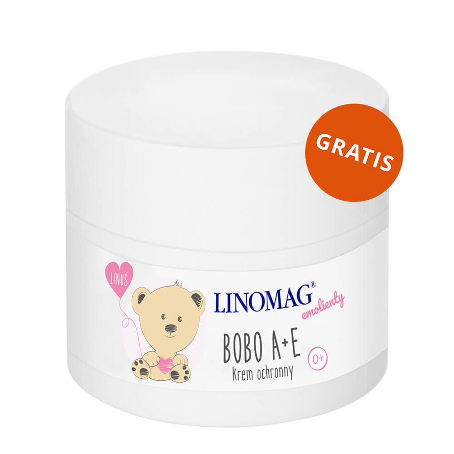 Linomag Emolients, badlotion voor baby's en kinderen vanaf 7 maanden, 400 ml + beschermingscrème, 15 ml gratis