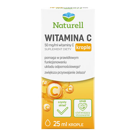 Naturell Vitamin C Tropfen, ab 3 Jahren, 25 ml