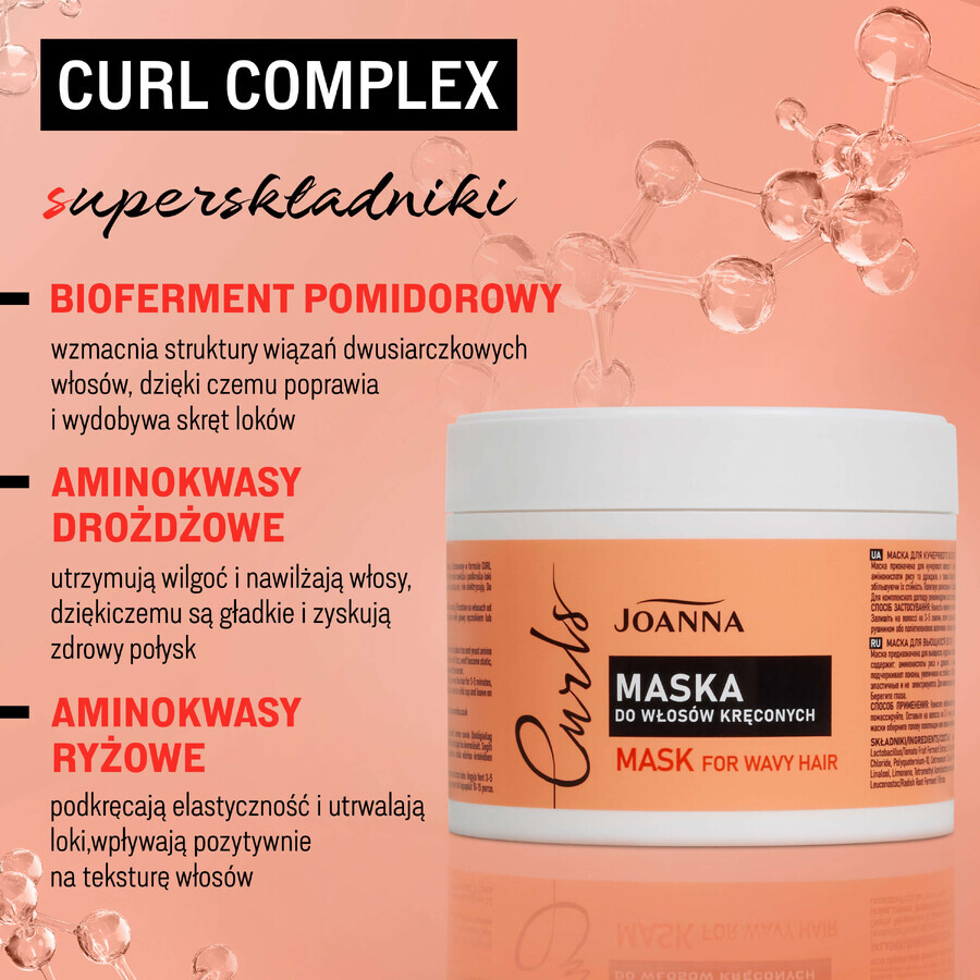 Joanna Curls, Maske für lockiges Haar, 300 g