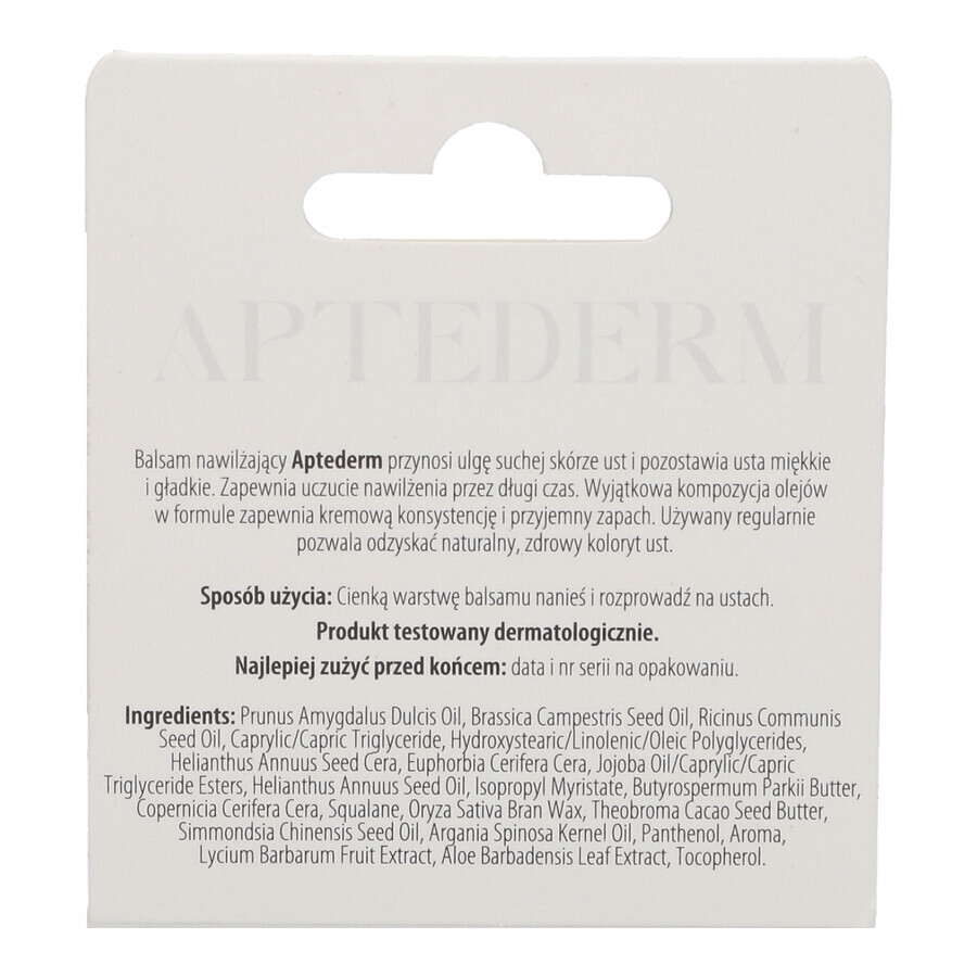 Aptederm feuchtigkeitsspendender Lippenbalsam, 4,8 g