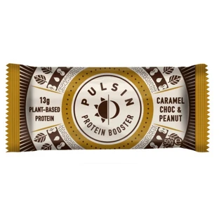 Protein bar with caramel, peanuts and chocolate, 50g, Pulsin