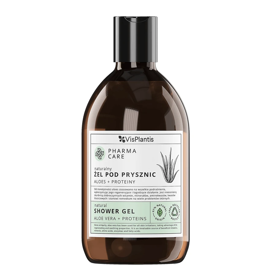 Vis Plantis Pharma Care, gel de duș, aloe + proteine, 500 ml AMBALAJ CONTAMINAT