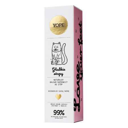 Yope Smooth Feet, natürlicher reparierender Fußbalsam, 75 ml