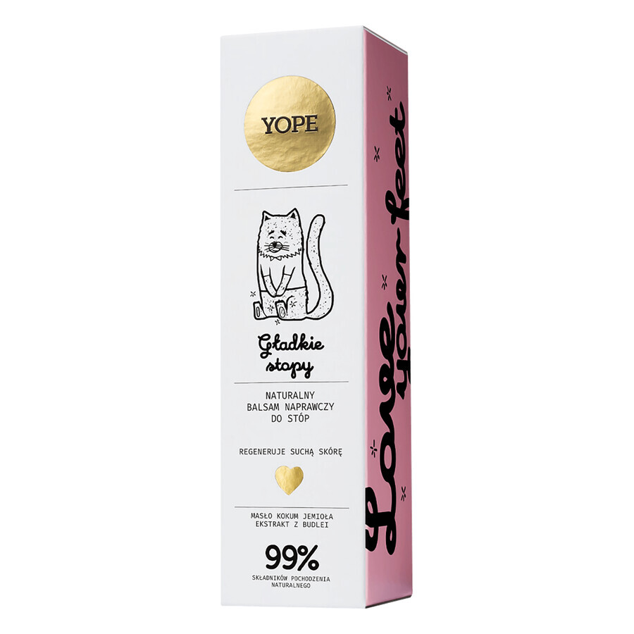 Yope Smooth Feet, natürlicher reparierender Fußbalsam, 75 ml