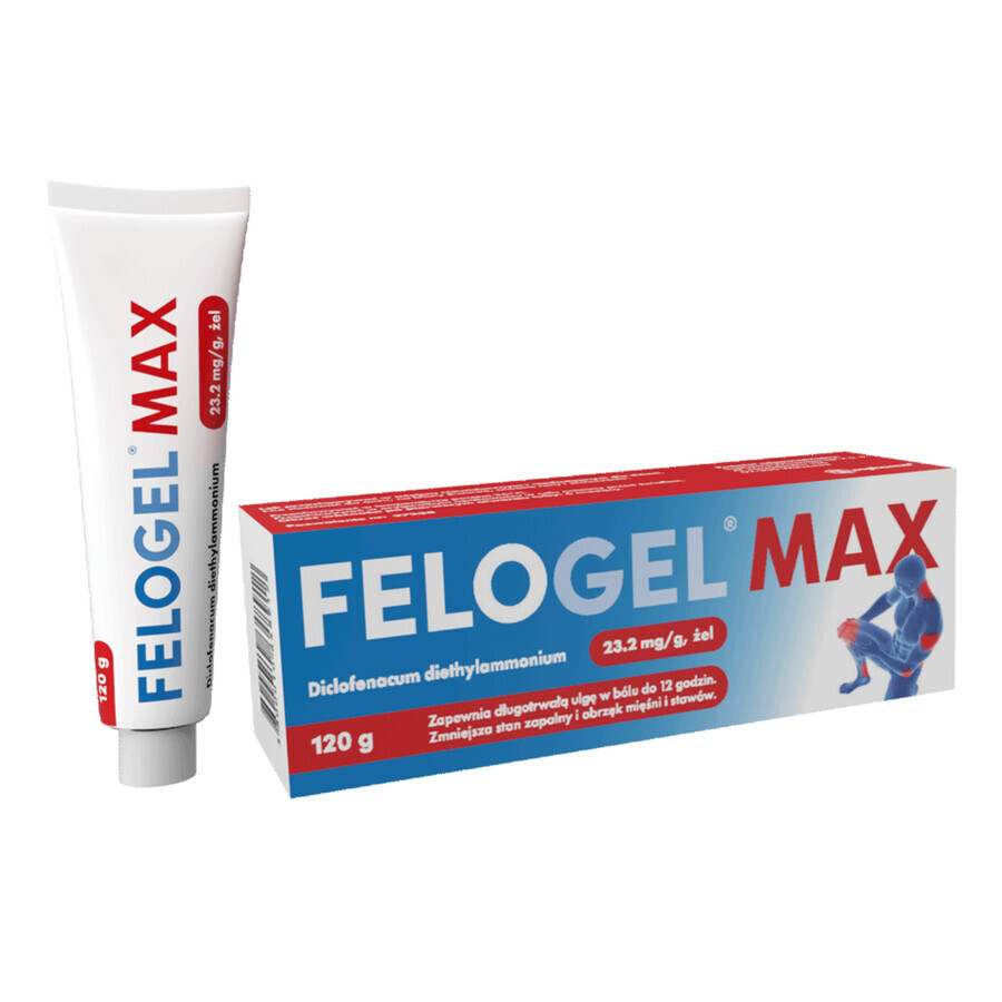 Felogel Max 23,2 mg/g, Gel, 120 g