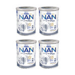 Nestle NAN Optipro Plus 2 HM-O, opvolgzuigelingenvoeding voor baby's vanaf 6 maanden, 4 x 800 g