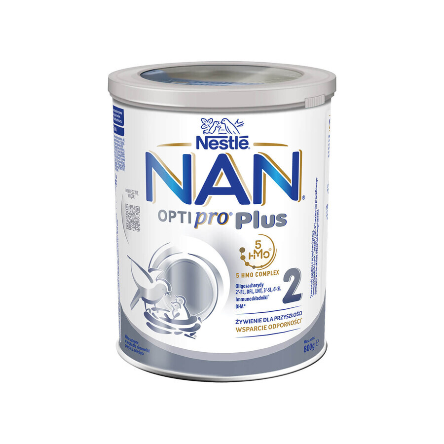 Nestle NAN Optipro Plus 2 HM-O, opvolgzuigelingenvoeding voor baby's vanaf 6 maanden, 4 x 800 g