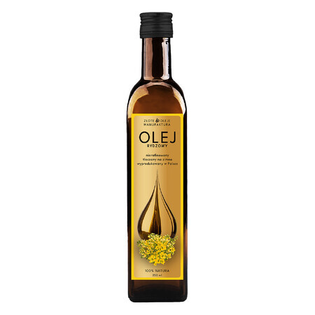 Goldfarmex Golden Oils Aceite de linaza, prensado en frío, sin refinar, 250 ml FECHA CORTA