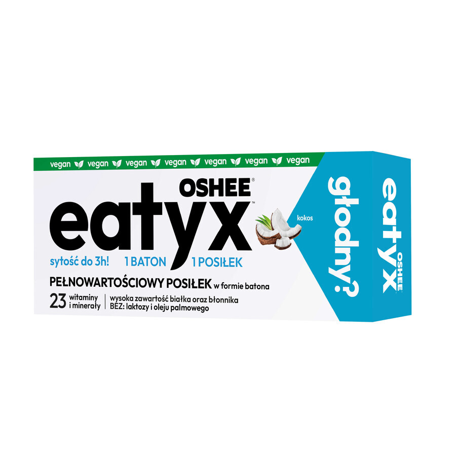 OSHEE Eatyx, Mahlzeit-Stick, vegan, Kokosnuss, 60 g