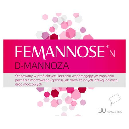 Femannose N, D-mannoză, 30 pliculețe