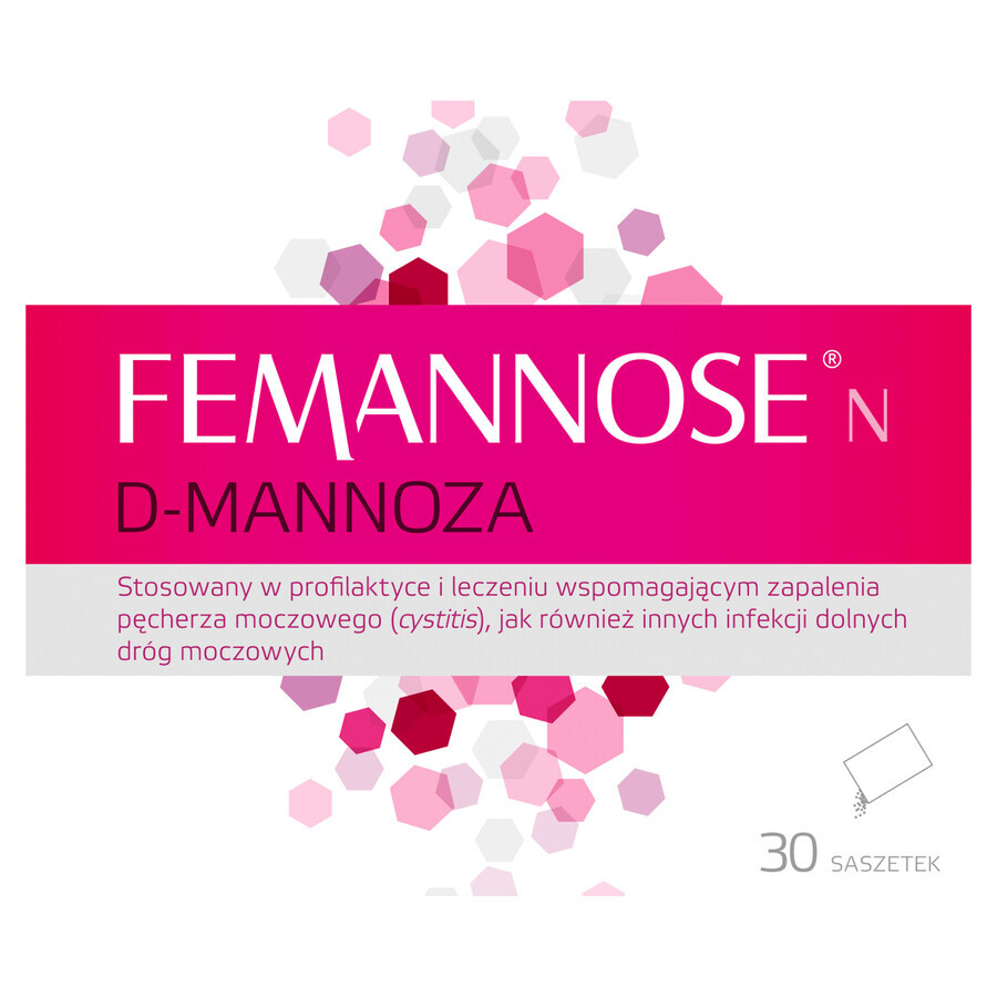 Femannose N, D-mannoză, 30 pliculețe