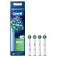 Oral-B Pro Cross Action, Ersatzaufs&#228;tze f&#252;r Clean Maximiser elektrische Zahnb&#252;rste, 4 St&#252;ck