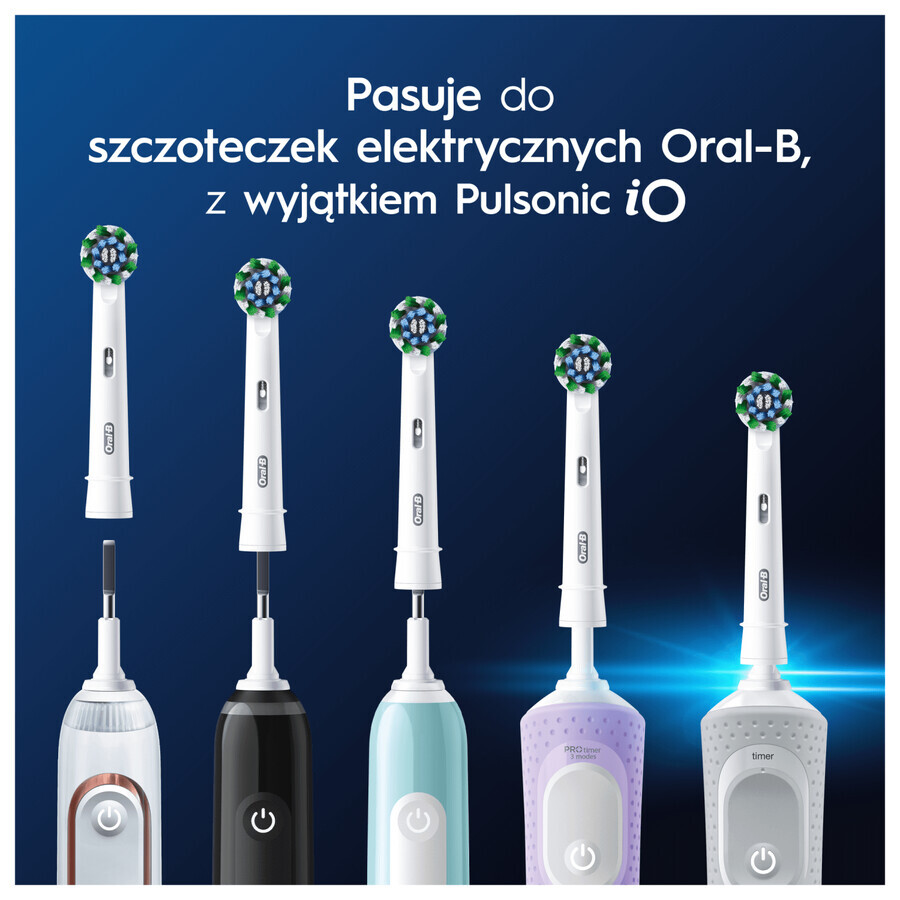 Oral-B Pro Cross Action, Ersatzaufsätze für Clean Maximiser elektrische Zahnbürste, 4 Stück