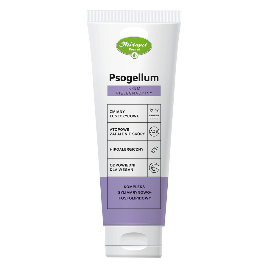 Psogellum Pflegecreme, atopische Haut, sehr trockene Haut mit psoriatischen Läsionen, 200 ml