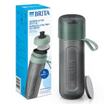 Brita Active, bottle with 0.6 l filter, green + MicroDisc filter, 2 pieces