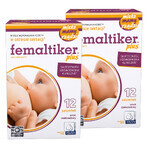 Femaltiker Plus-Packung, Schokoladengeschmack, 2 x 12 Portionsbeutel