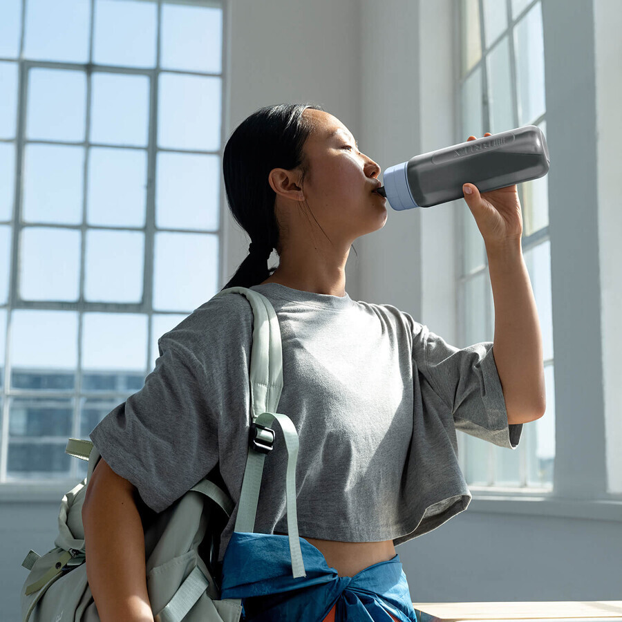 Brita Active, Flasche mit 0,6-Liter-Filter, blau + MicroDisc-Filter, 2 Stück