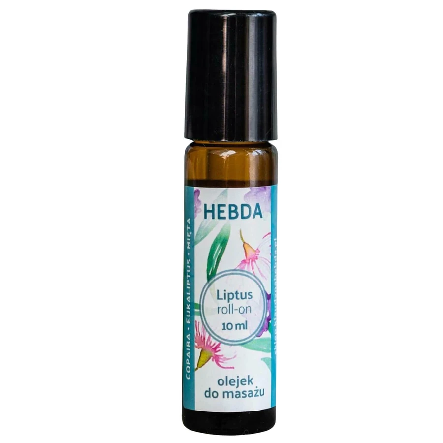 Hebda Liptus roll-on con eucalipto y menta, 10 ml