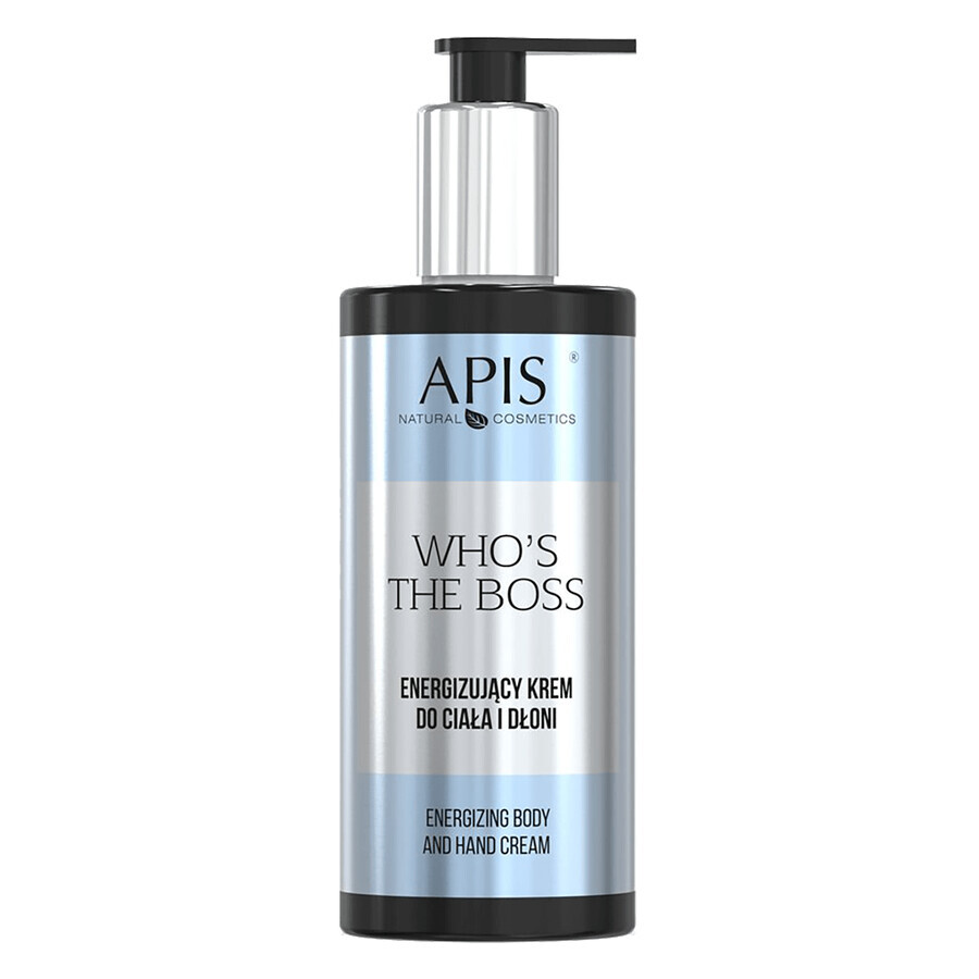 Apis Who's The Boss Set, belebendes 3-in-1 Körper-Duschgel 300 ml + belebende Körper- und Handcreme 300 ml