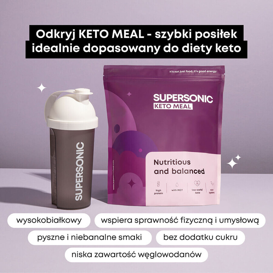 Supersonic Keto Meal, berry lime flavor, 800 g + shaker, 700 ml free