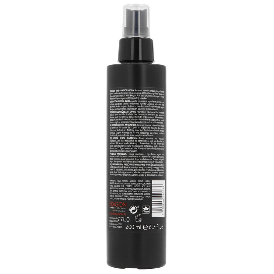 Exagon Fresh Effect, stärkende Lotion gegen Haarausfall, 200 ml