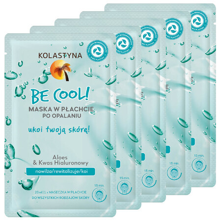 Kolastyna Be Cool! Set, Maske nach dem Sonnenbad, 4 x 20 ml + 20 ml für 1 Pfennig