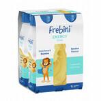 Frebini Energy Drink, nahrhaftes Getränk für Kinder von 1-12 Jahren, Bananengeschmack, 4 x 200 ml