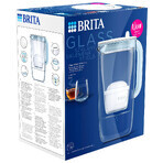 Brita Glas, 2,5 Liter Glasfilterkrug + Maxtra Pro Pure Performance Pure Performance Filter, 1 Stück