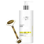 Apis Professional Ceramide Repair, Sanfte Gesichtsreinigungsemulsion mit Ceramiden und Beta-Glucan, 500 ml + Jade-Gesichtsmassage, 1 gratis