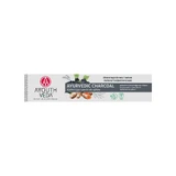 Ayouthveda Ayurvedic Charcoal, aufhellende Zahnpasta mit Aktivkohle, Kurkuma und ätherischen Ölen, 100 g