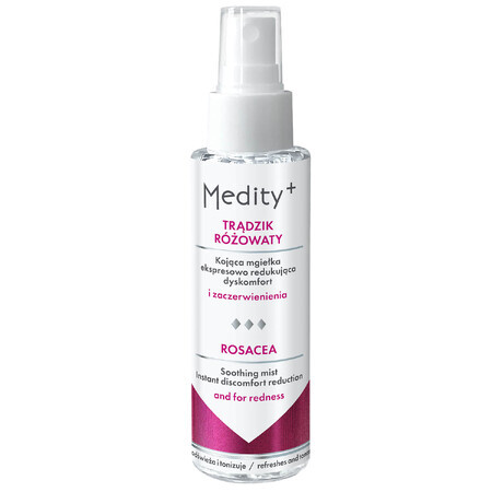 Ava Medity Acne Rosacea verzachtende express mist om ongemak te verminderen, 100 ml