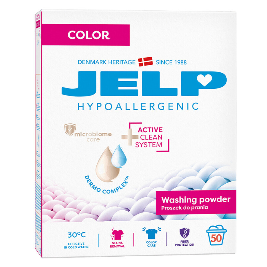 Jelp detersivo in polvere ipoallergenico, colore, 3 kg