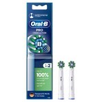 Oral-B Pro Cross Action, Ersatzaufsätze für Clean Maximiser elektrische Zahnbürste, 2 Stück