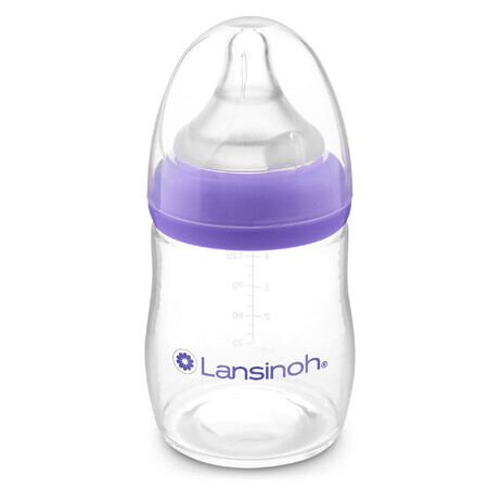 Lansinoh, NaturalWave langsam fließende Flasche, 160 ml