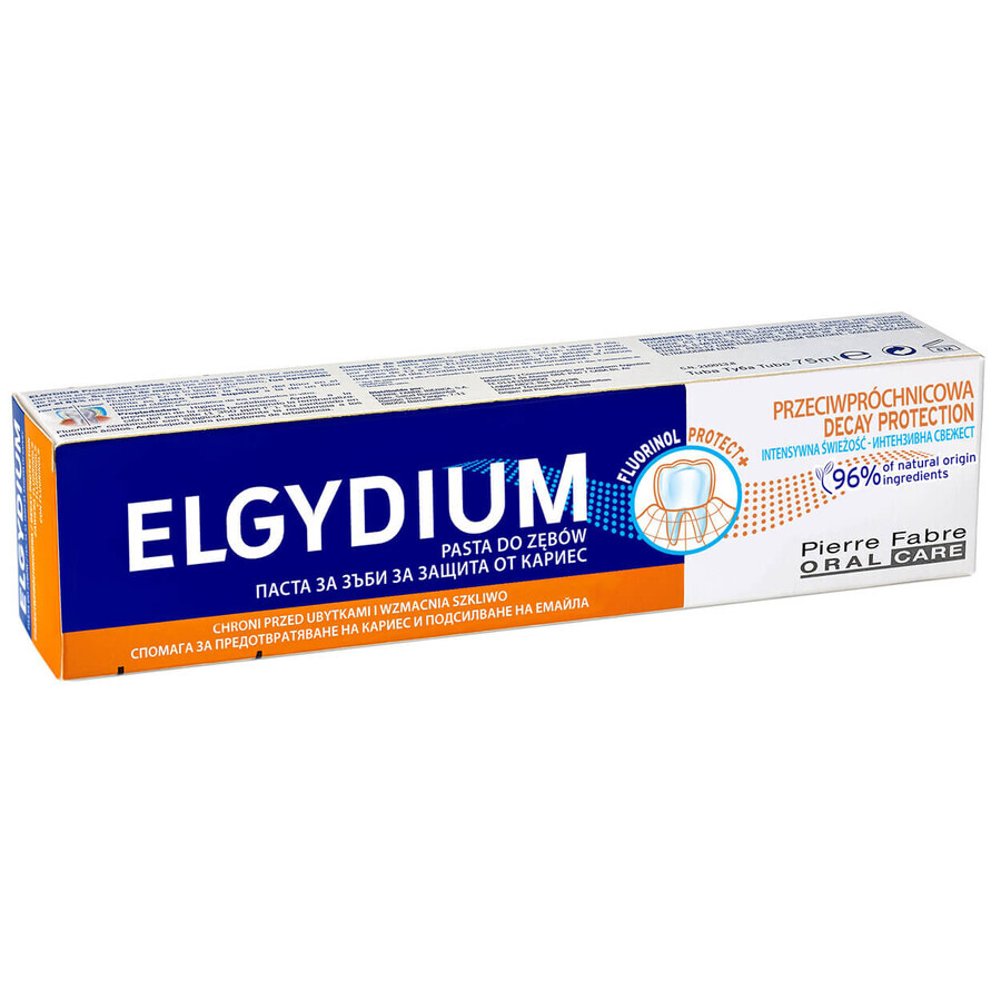 Elgydium Zahnpasta mit Fluorinol Protect + Complex, 75 ml