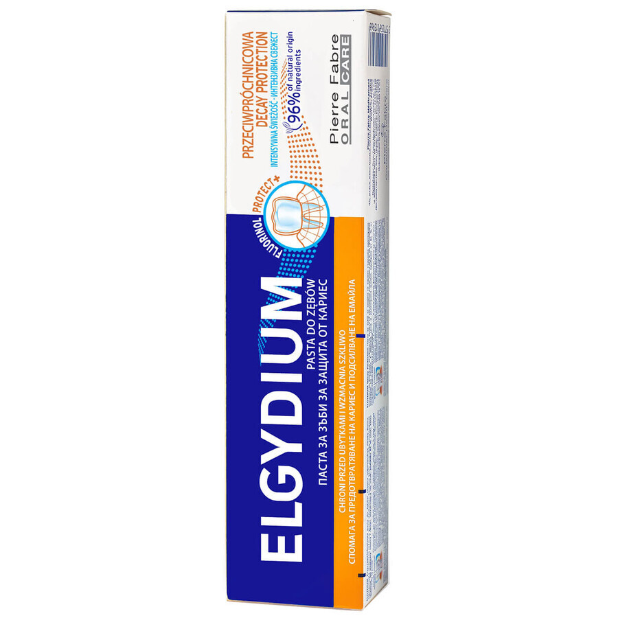 Elgydium Zahnpasta mit Fluorinol Protect + Complex, 75 ml