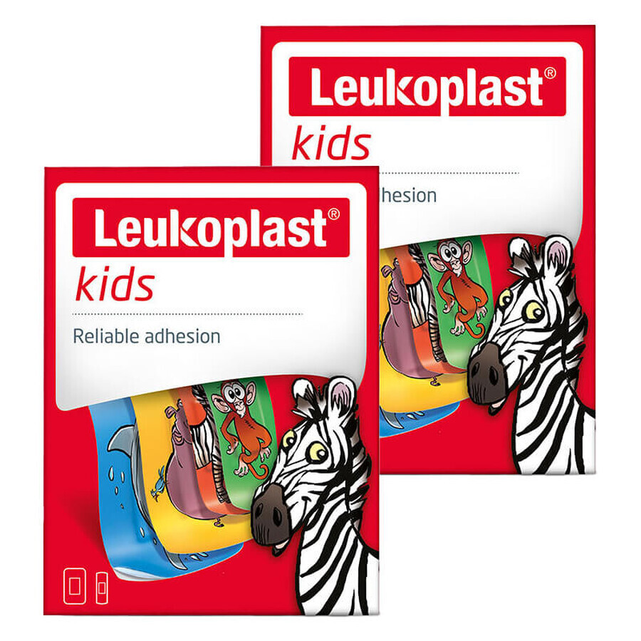 Set Leukoplast Kids, Verbandspflaster, 2 Größen, 2 x 12 Stück