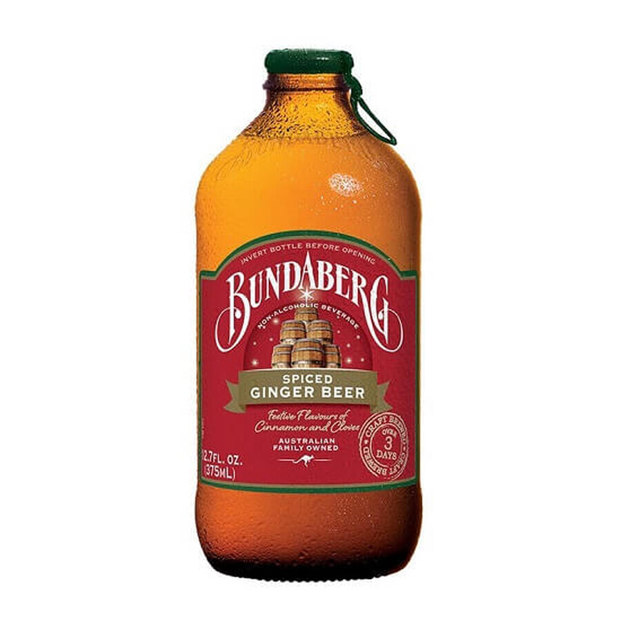 Bautura carbogazoasa cu aroma de scortisoara si cuisoare, fara alcool, 375 ml, Bundaberg