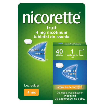 Nicorette Fruit 4 mg, 40 Tabletten