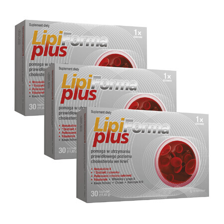 Lipiforma Plus Cholesterin-Set, 3 x 30 Kapseln