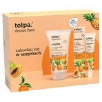 Tołpa Enzymset, Gesichtsreinigungsgel, 150 ml + 3 Peeling-Enzyme, 40 ml